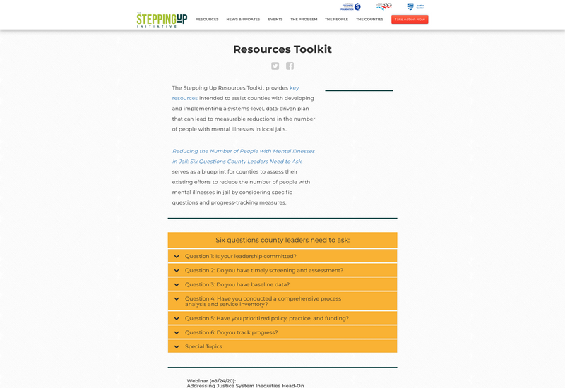 Council of State Governments screenshot of resource