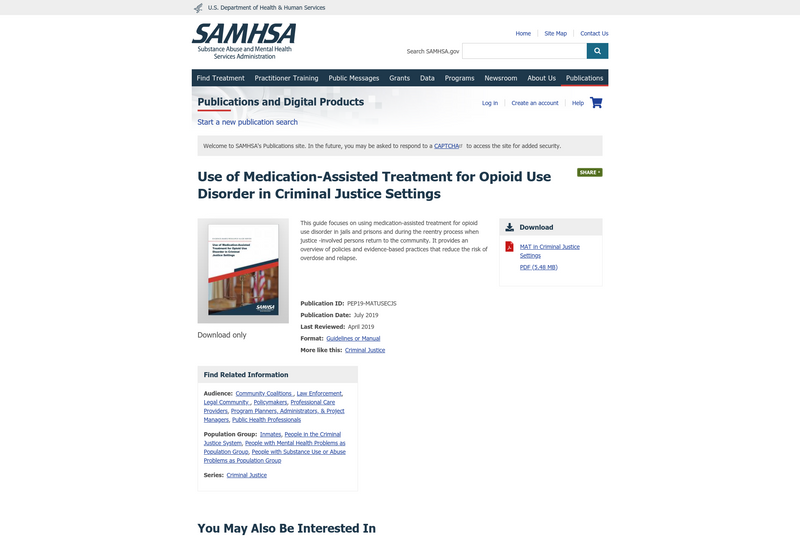 SAMHSA screenshot of resource