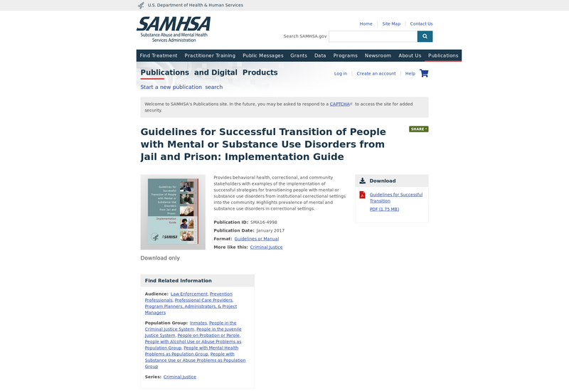 SAMHSA screenshot of resource