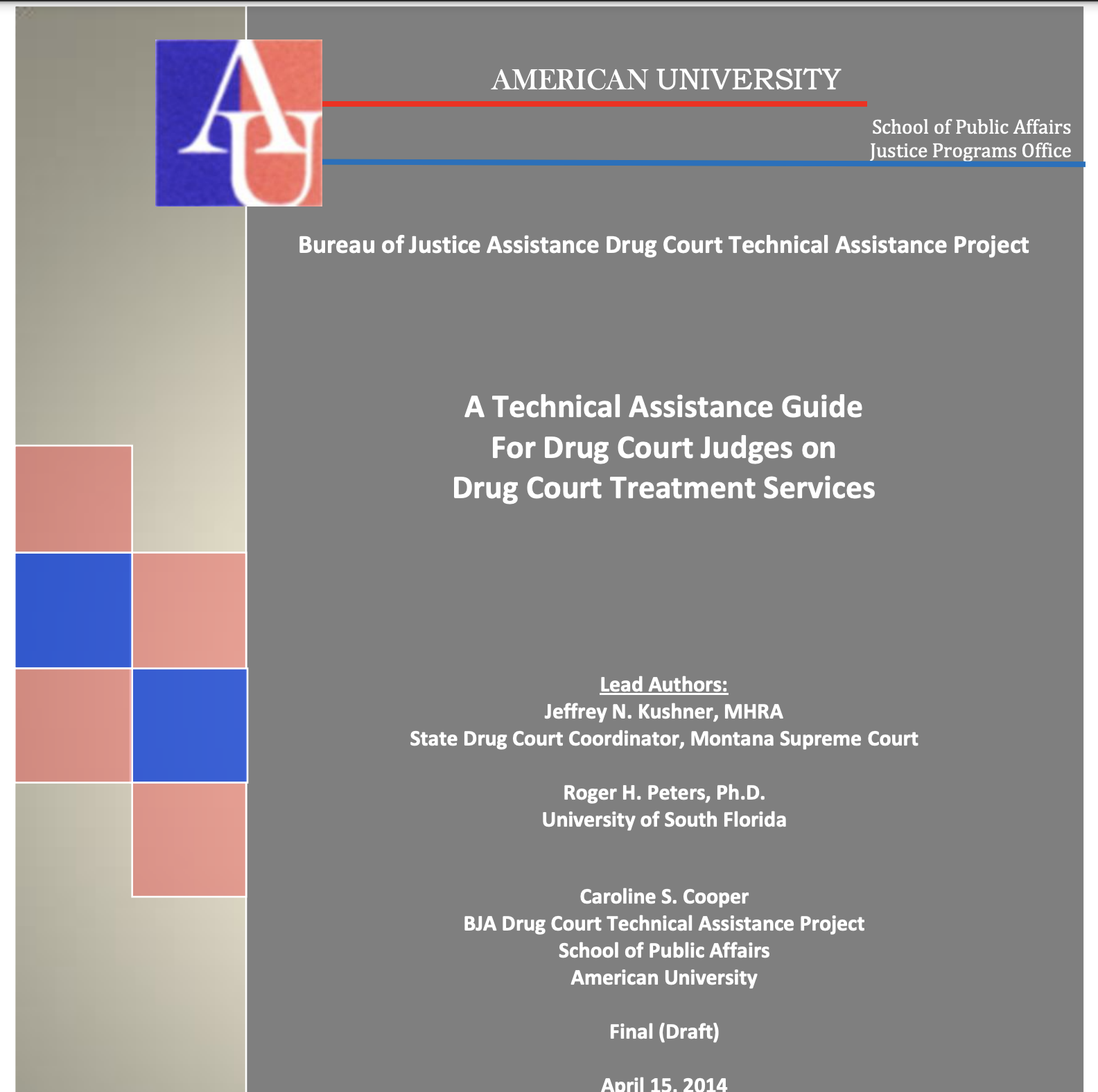 Bureau of Justice Assistance screenshot of resource