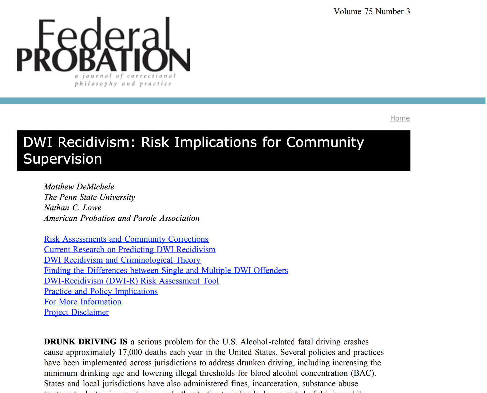 U.S. Courts screenshot of resource